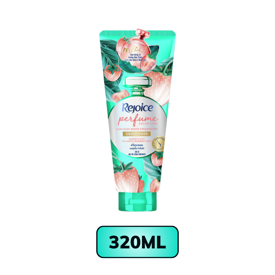 Dầu Xả Dâu Tây Trắng Thơm Mượt Rejoice 320ML