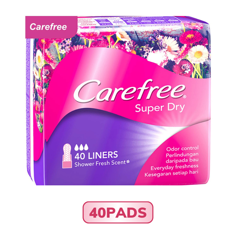 Băng Vệ Sinh Carefree Hàng Ngày Siêu Thấm 40 Miếng Super Dry