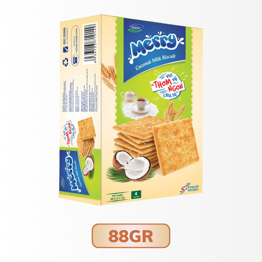 Bánh Quy Vị Sữa Dừa Merry