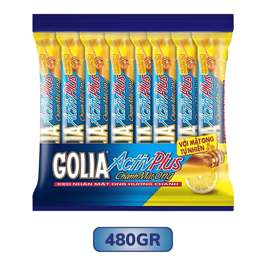 Kẹo Golia Activ Plus Hương Chanh Nhân Mật Ong