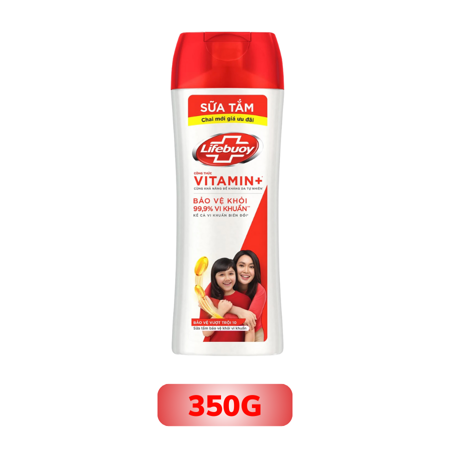 Sữa Tắm Lifebuoy Công thức Vitamin+ Bảo vệ vượt trội