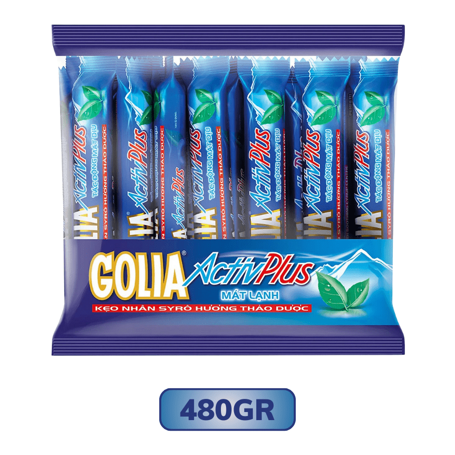 Kẹo Golia Activ Plus Hương Bạc Hà Mát Lạnh
