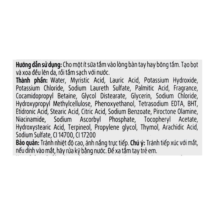 Sữa Tắm Lifebuoy Công thức Vitamin+ Bảo vệ vượt trội