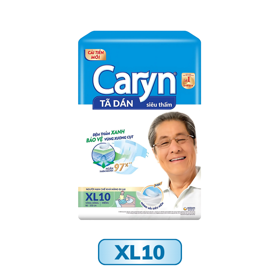 Tấm đệm lót người lớn siêu thấm Caryn Đệm xanh size XL