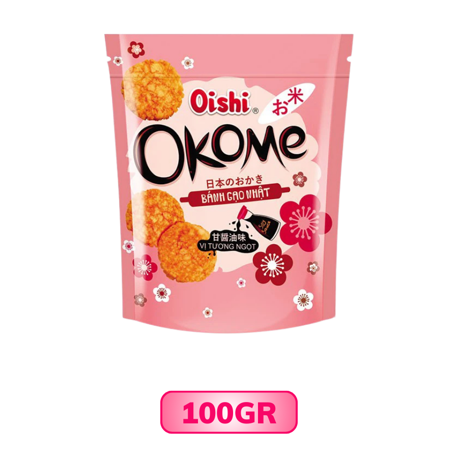 Bánh Gạo Nhật Okome Oishi Vị Tương Ngọt 80G/100G