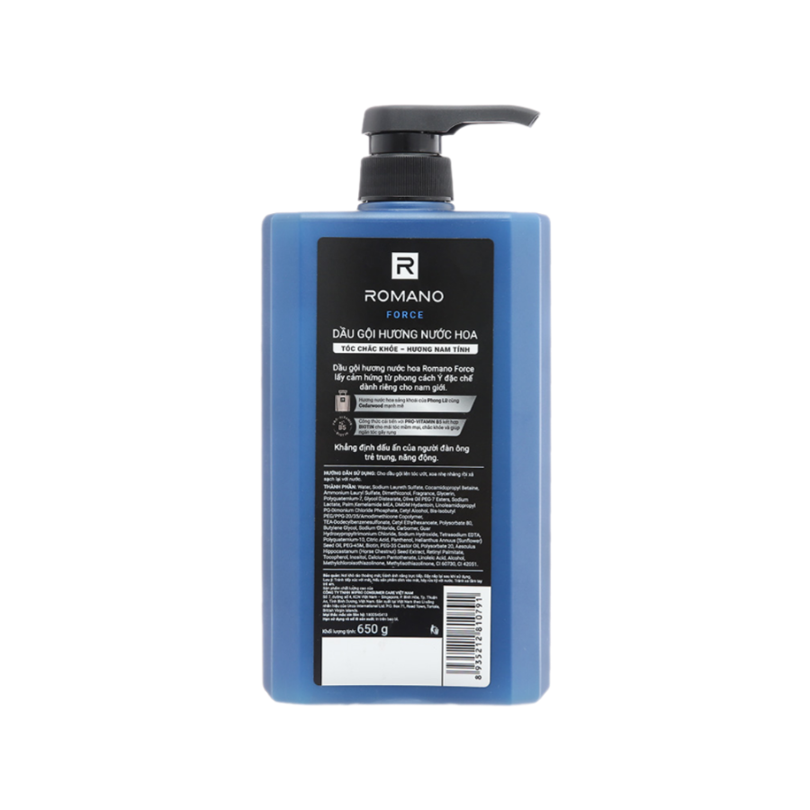 Dầu Gội Romano Force 180G/ 380G/ 650G/ 900G