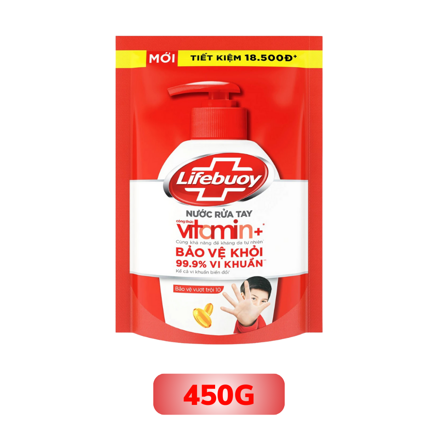 Nước Rửa Tay Lifebuoy Vitamin+ Bảo Vệ Vượt Trội