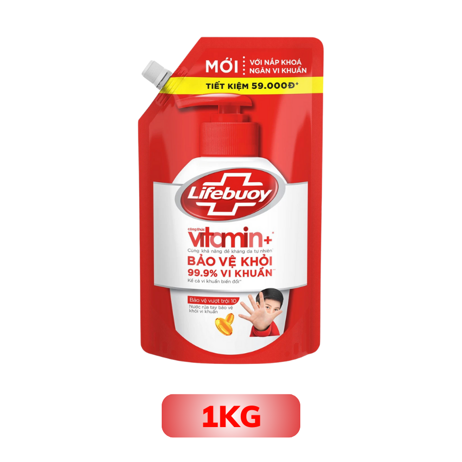 Nước Rửa Tay Lifebuoy Vitamin+ Bảo Vệ Vượt Trội