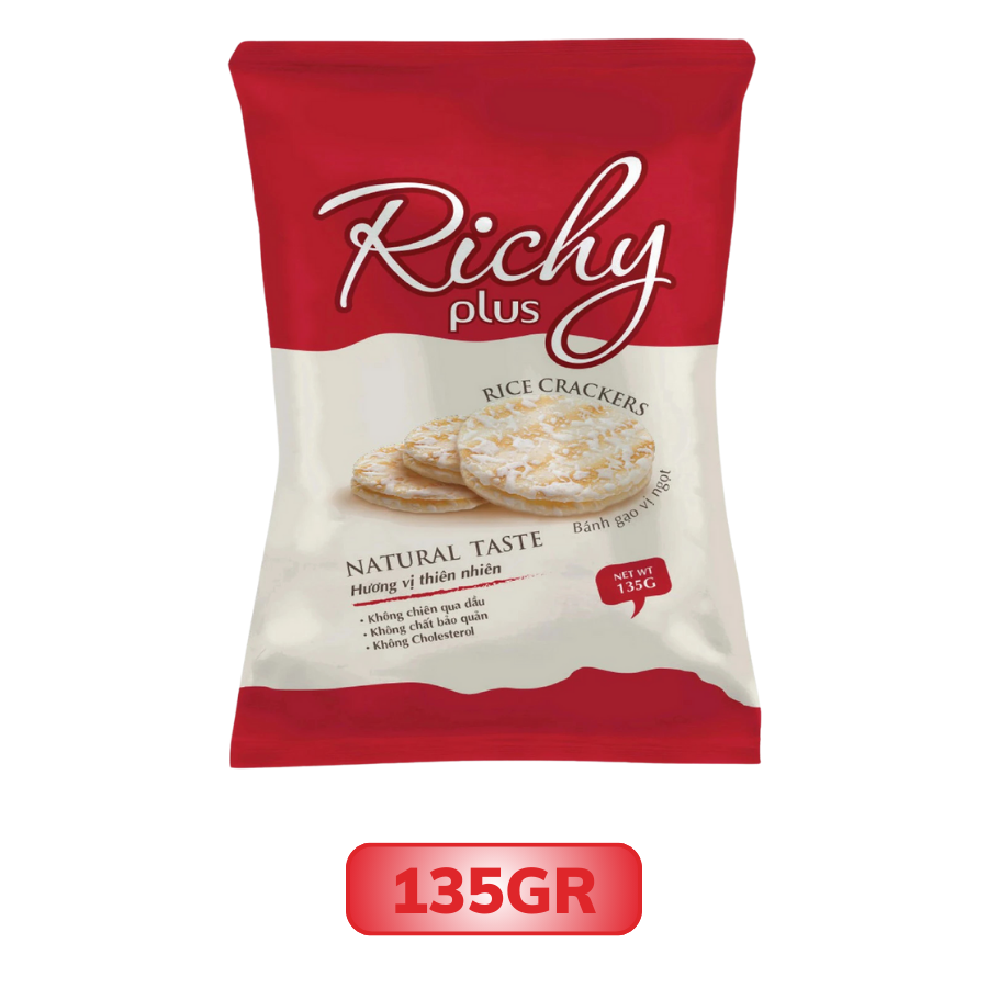 Bánh Gạo Vị Ngọt Richy Plus Hương Vị Thiên Nhiên