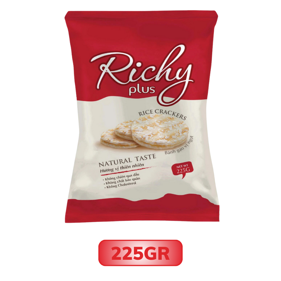 Bánh Gạo Vị Ngọt Richy Plus Hương Vị Thiên Nhiên