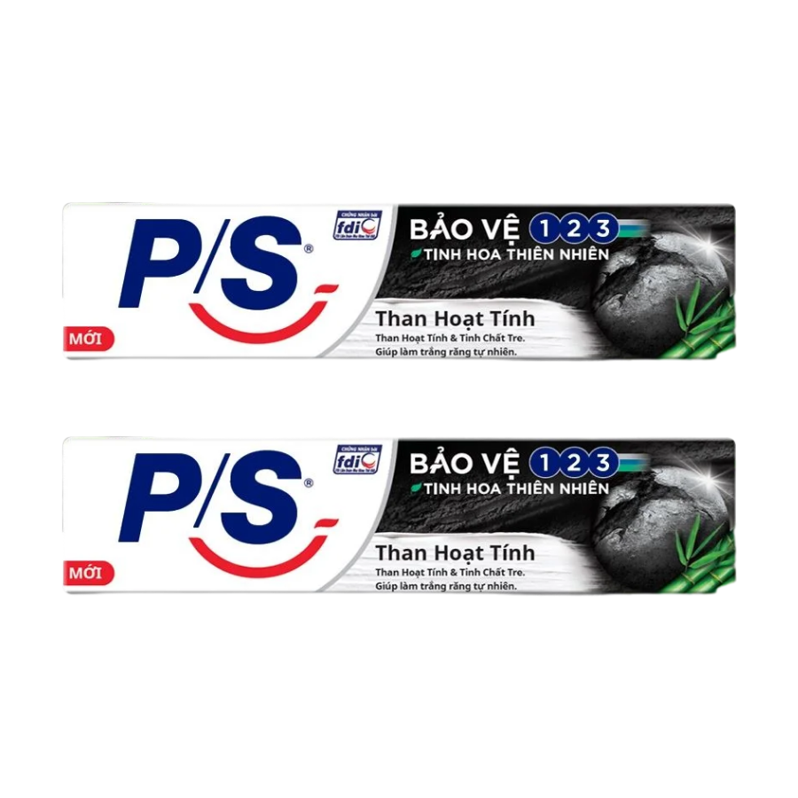 Kem đánh răng P/S trắng răng than hoạt tính