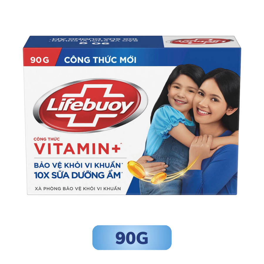 Xà phòng Lifebuoy Vitamin + chăm sóc da với tinh chất sữa