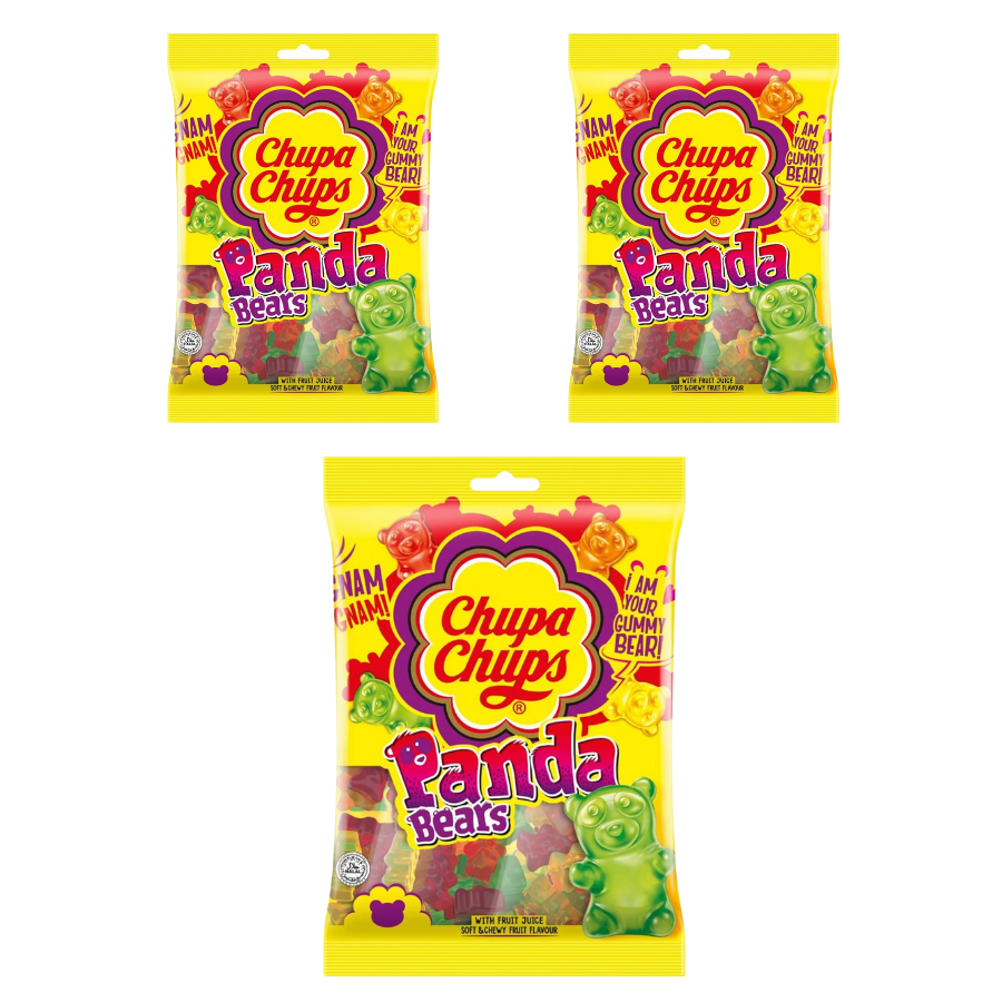 Kẹo dẻo Chupa Chups Panda Bears hương trái cây