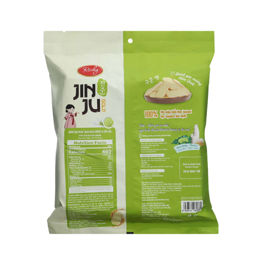 Bánh gạo vị cốm sữa Richy Jinju