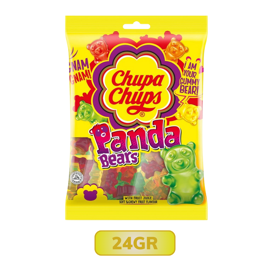 Kẹo dẻo Chupa Chups Panda Bears hương trái cây