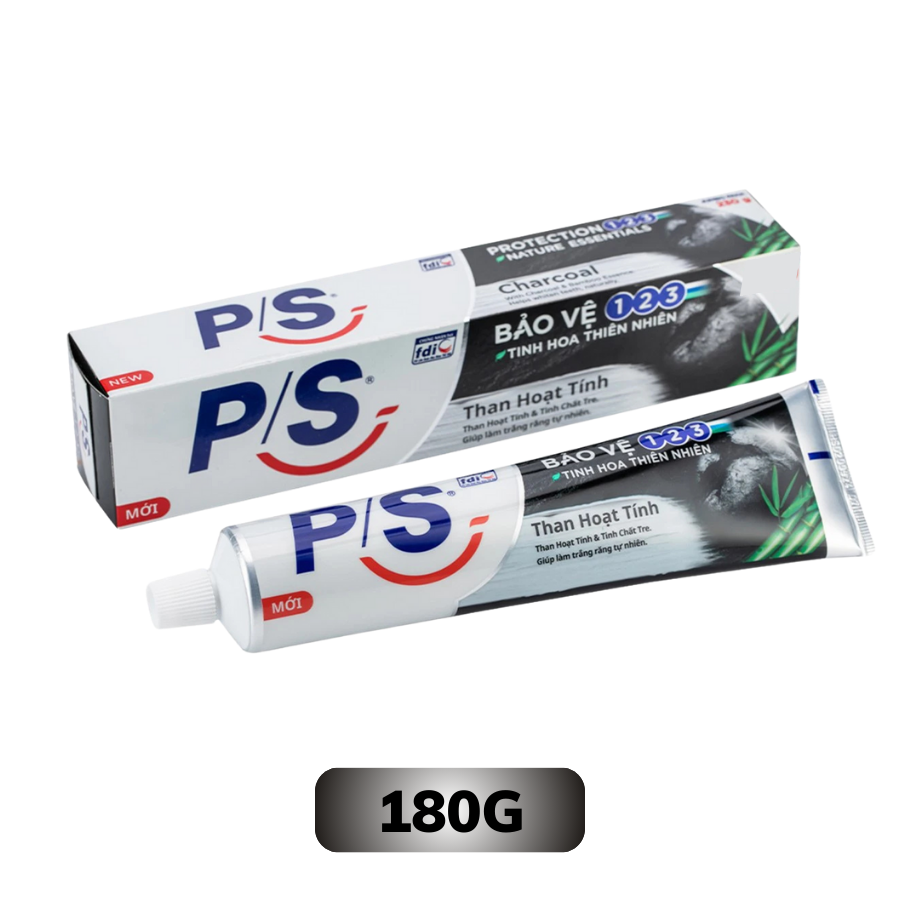 Kem đánh răng P/S trắng răng than hoạt tính