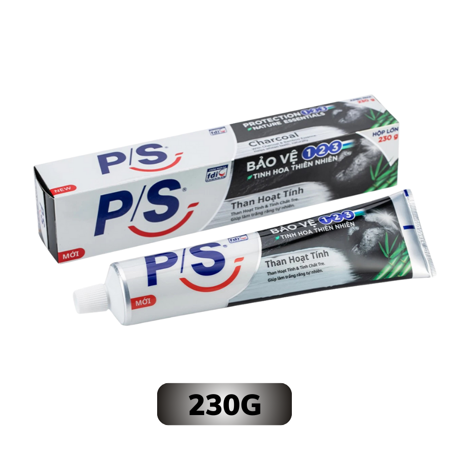 Kem đánh răng P/S trắng răng than hoạt tính