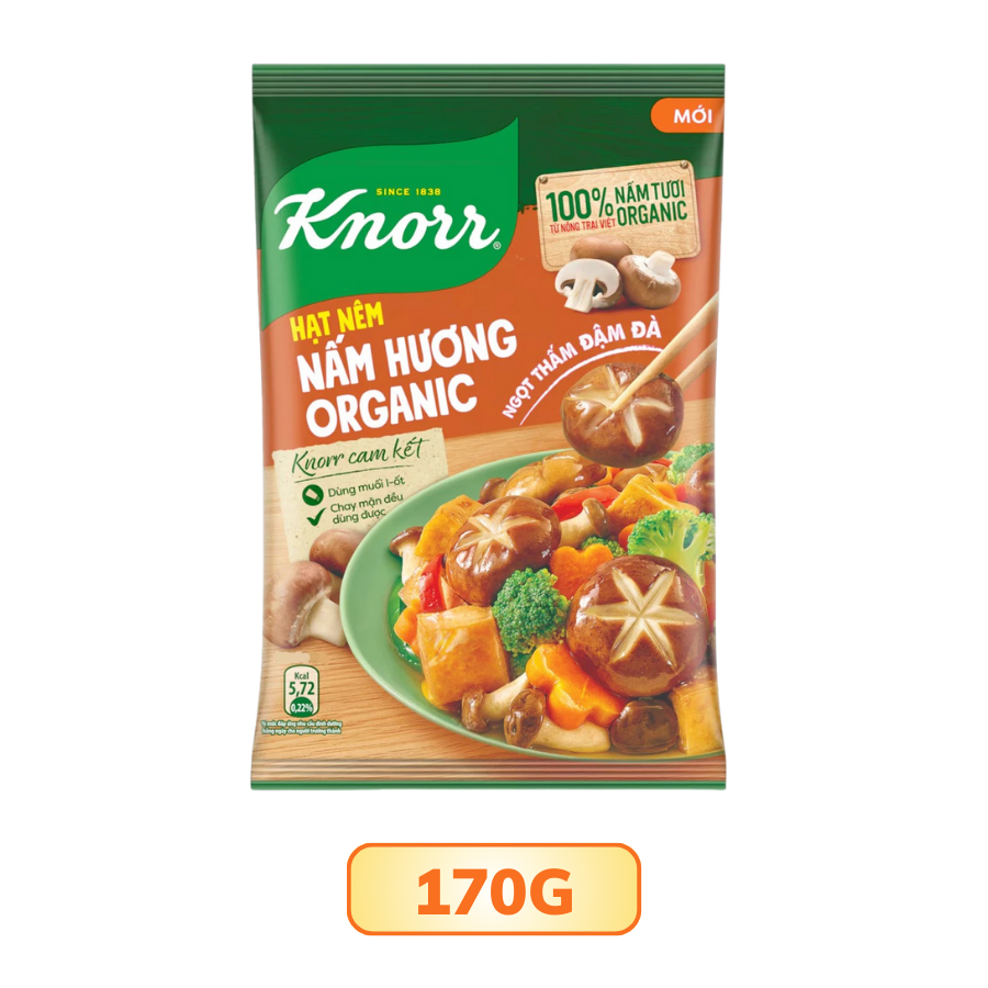 Hạt nêm nấm hương Organic Knorr