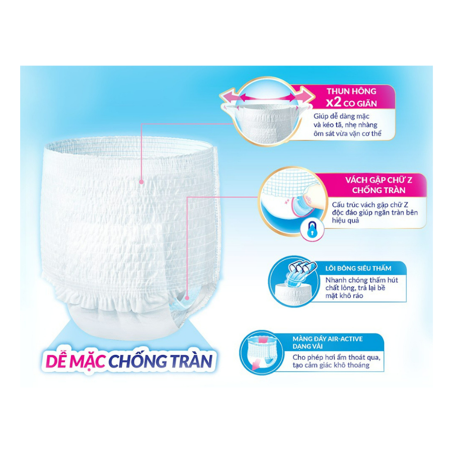 Tả quần mỏng nhẹ Caryn size XL