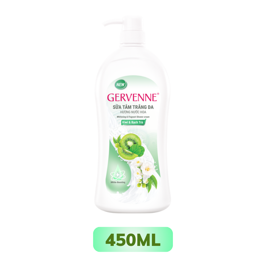 Sữa Tắm Gervenne Trắng Da Kiwi và Bạch Trà