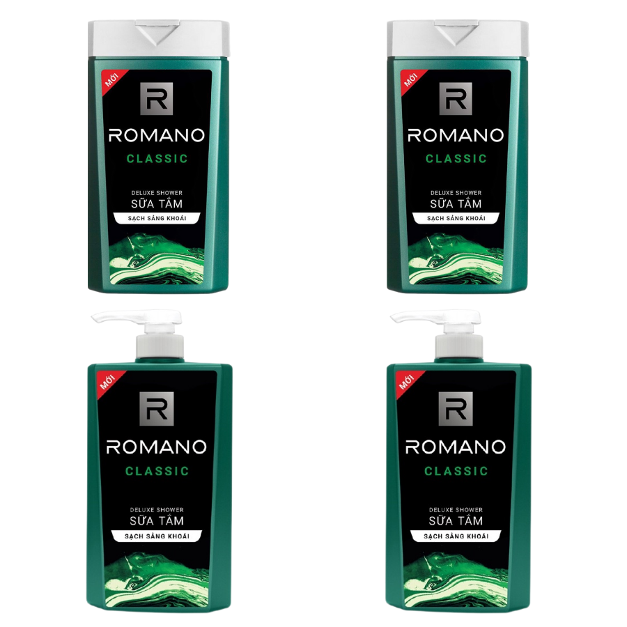 Sữa tắm hương nước hoa Romano Classic sạch sảng khoái