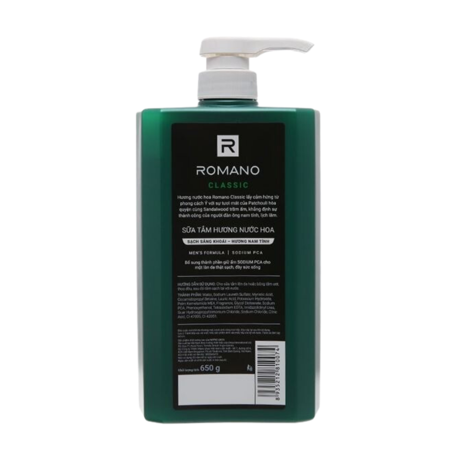 Sữa tắm hương nước hoa Romano Classic sạch sảng khoái