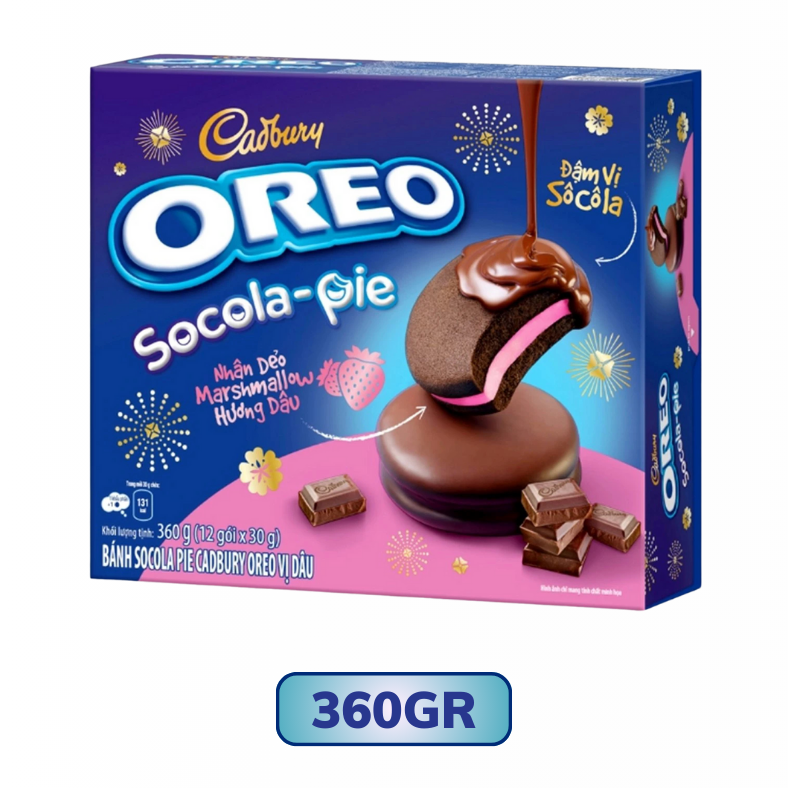 BÁNH SOCOLA PIE CADBURY OREO VỊ DÂU