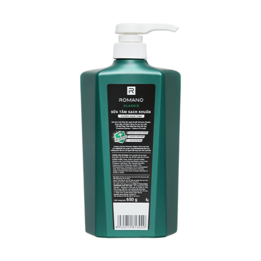 Sữa tắm hương nước hoa Romano