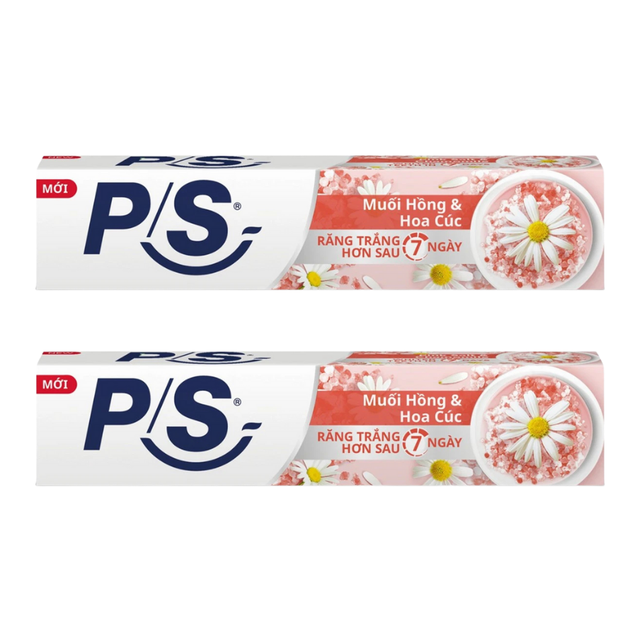 Kem đánh răng P/S trắng răng muối hồng và hoa cúc