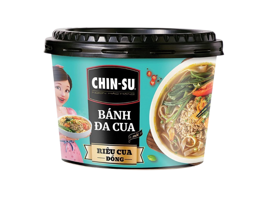 Bánh đa cua Chin-su riêu cua đồng Gói 120G/ Hộp 135G