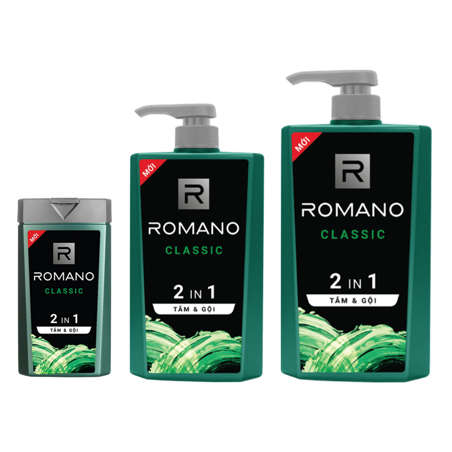 Dầu Tắm Gội Romano 2in1 Classic