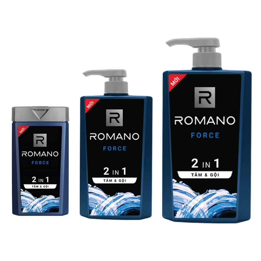 Tắm gội 2 trong 1 Romano Force