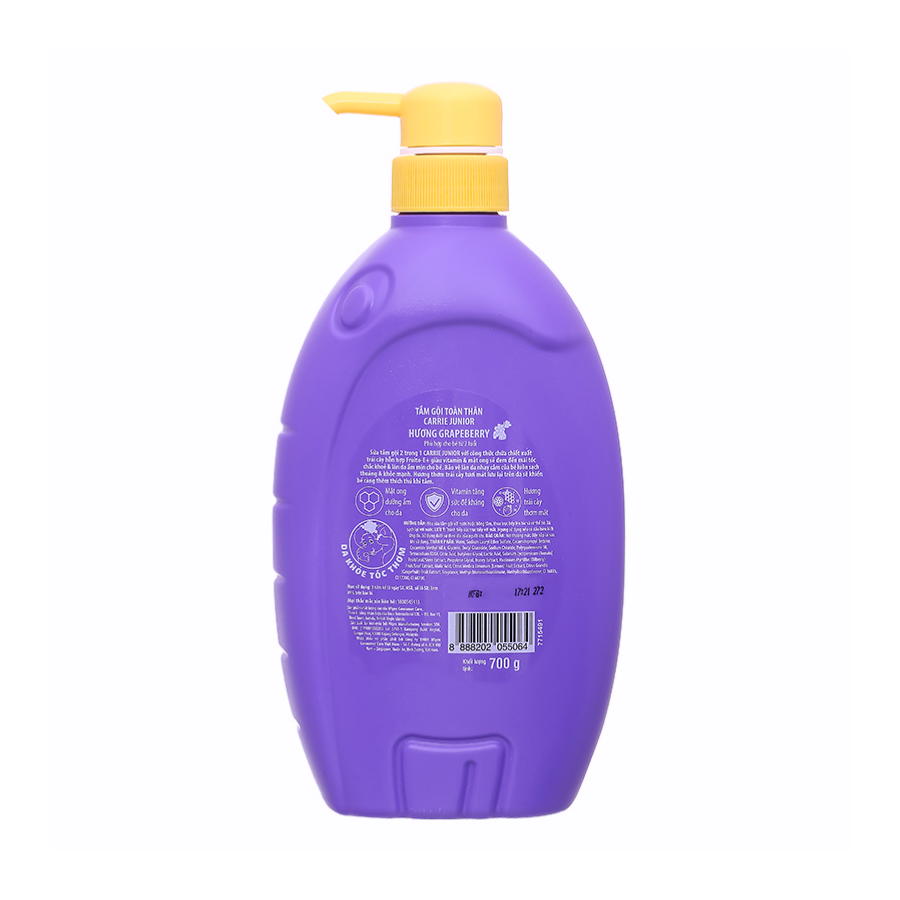 Tắm gội toàn thân Carrie Junior - hương Cherry