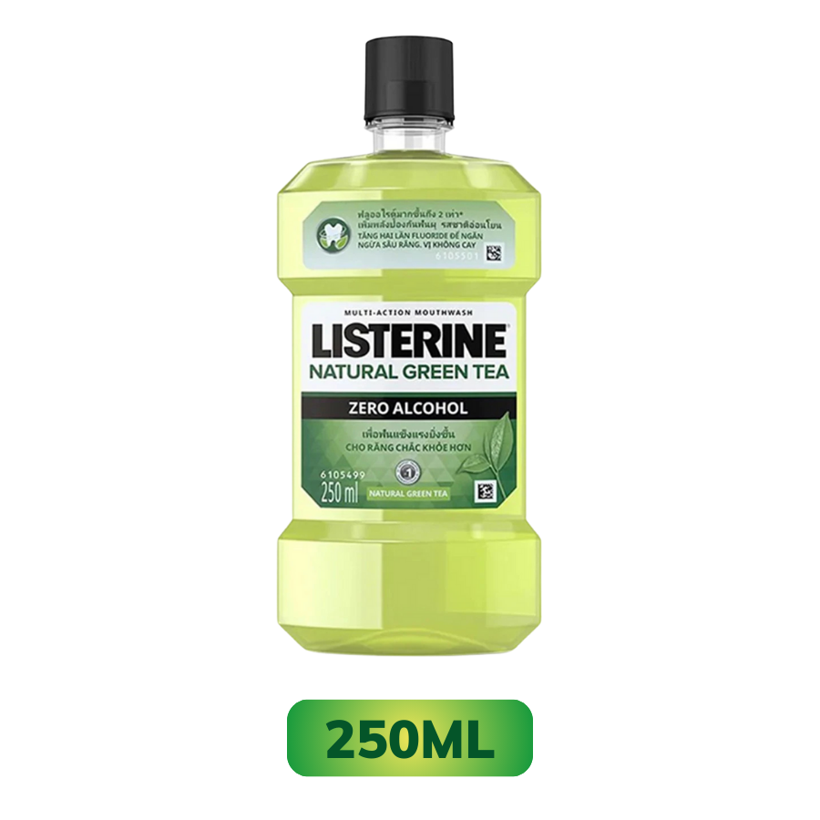 Nước súc miệng Listerine Green Tea bảo vệ răng miệng suốt 24 giờ