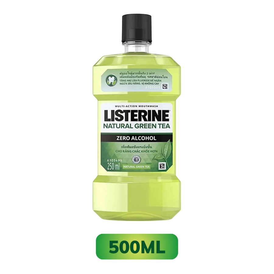 Nước súc miệng Listerine Green Tea bảo vệ răng miệng suốt 24 giờ