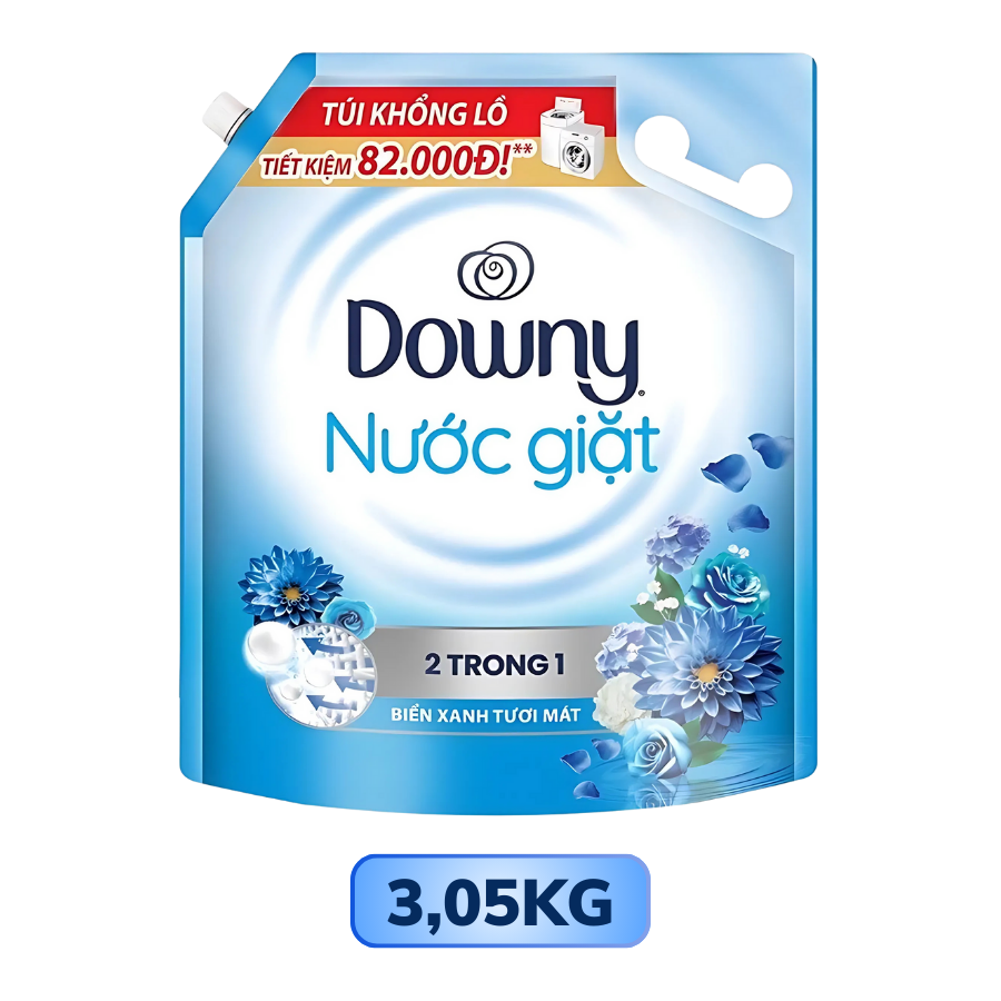 Nước giặt Downy 2 trong 1 Biển Xanh Tươi Mát