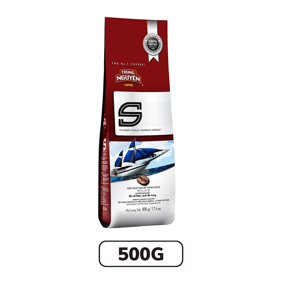 Cà phê Trung Nguyên S chinh phục thành công/Nâu sức sống đại ngàn/I khát vọng khởi nghiệp 500g