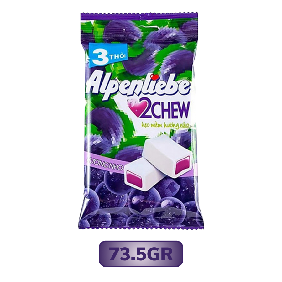 Kẹo mềm Alpenliebe hương nho- 3 thỏi