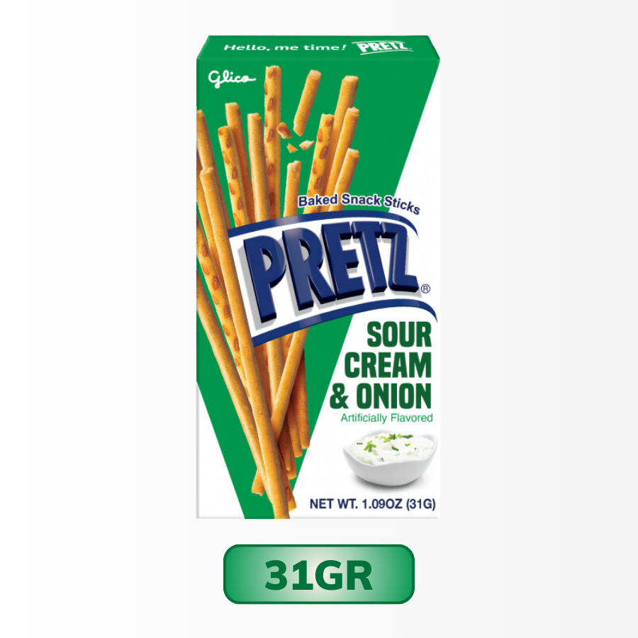 Bánh que Glico Pretz vị kem chua và hành tây