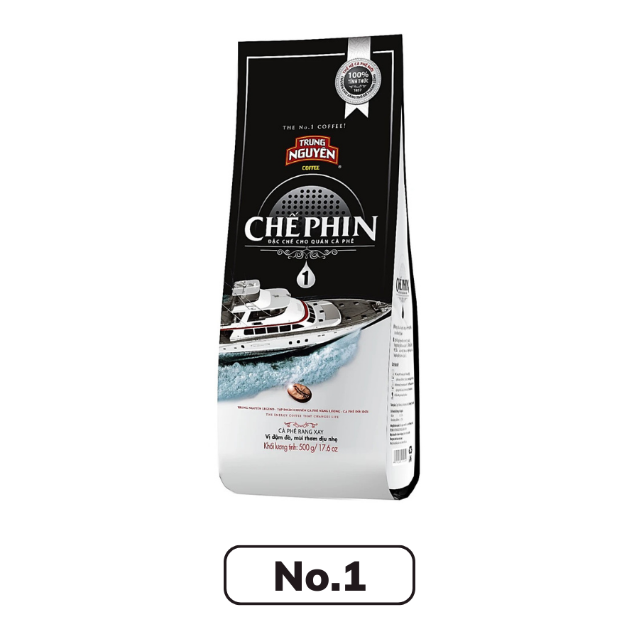 Cà phê Trung Nguyên chế phin No.1/No.2/No.3/No.4/No.5 500G