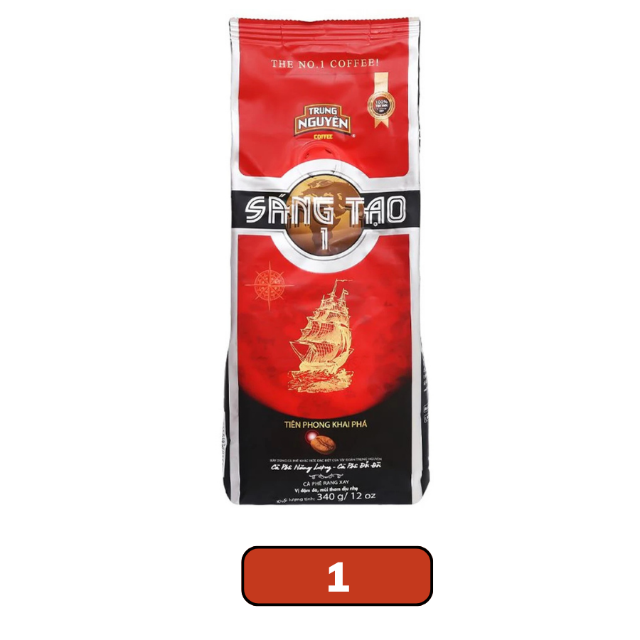 Cà phê Trung Nguyên sáng tạo No.1/No.2/No.3/No.4/No.5 340G