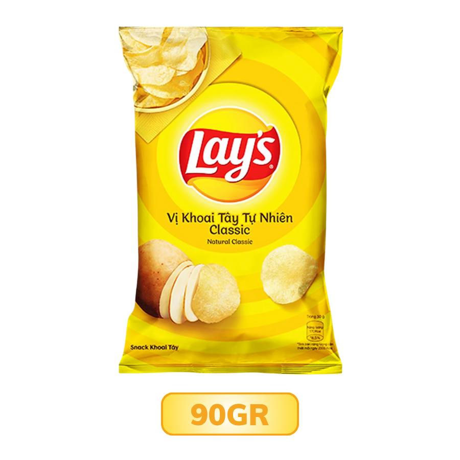 Snack khoai tây vị tự nhiên Lay's Classic gói 32G/ 90G