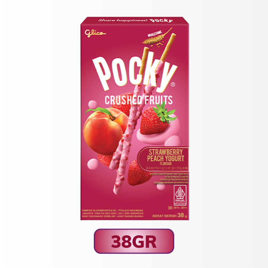Bánh que Glico Pretz vị sữa chua dâu tây và đào