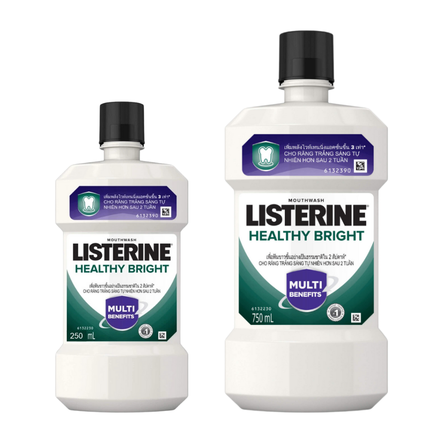 Nước Súc Miệng LISTERINE Healthy Bright
