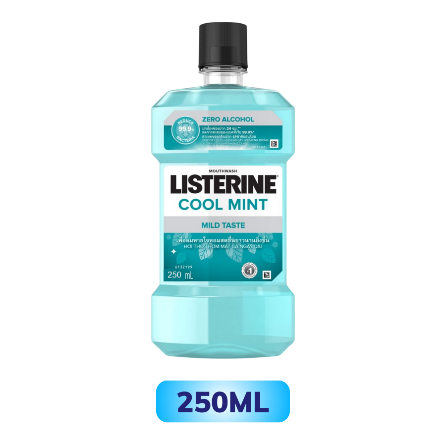 Nước súc miệng diệt khuẩn LISTERINE COOL MINT ZERO ALCOHOL