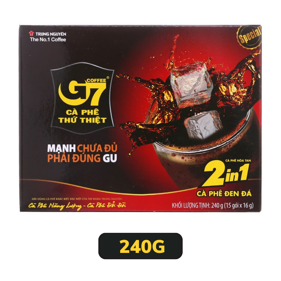 Cà phê đen đá G7 2 in 1 30G/240G