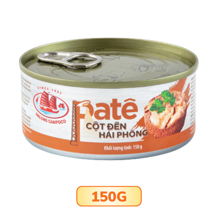 Pate thịt đóng hộp cột đèn Hải Phòng Hạ Long 90G/150G