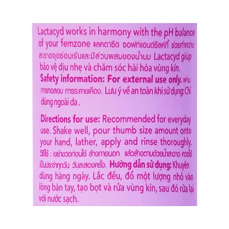 Dung Dịch Vệ Sinh Phụ Nữ Lactacyd Soft & Silky
