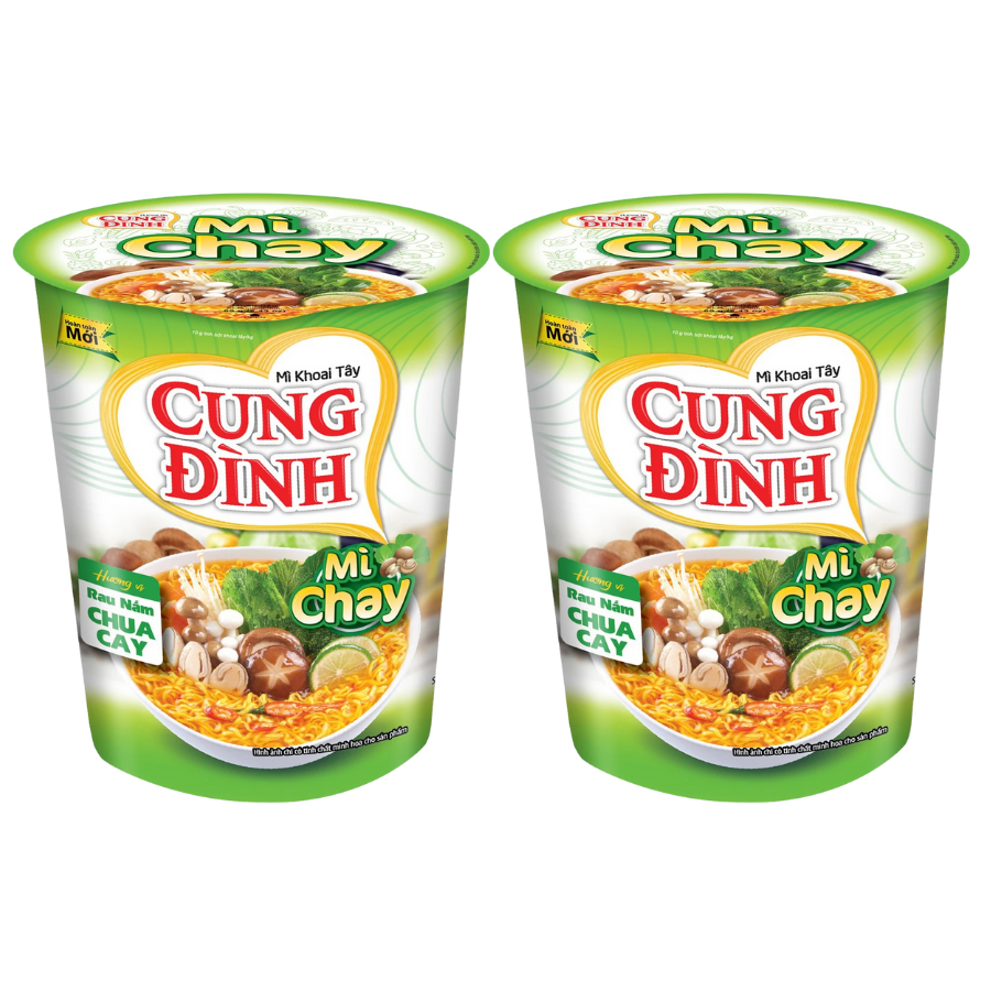 Mì chay Cung Đình rau nấm chua cay 68G