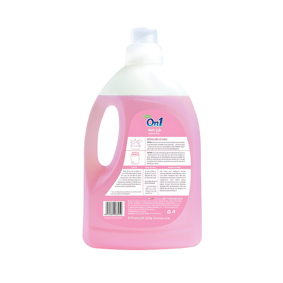 Chai nước giặt ON1 chống lem màu cửa trên